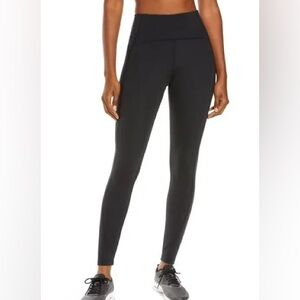 Zella Run High Waist Back Pocket Black Leggings